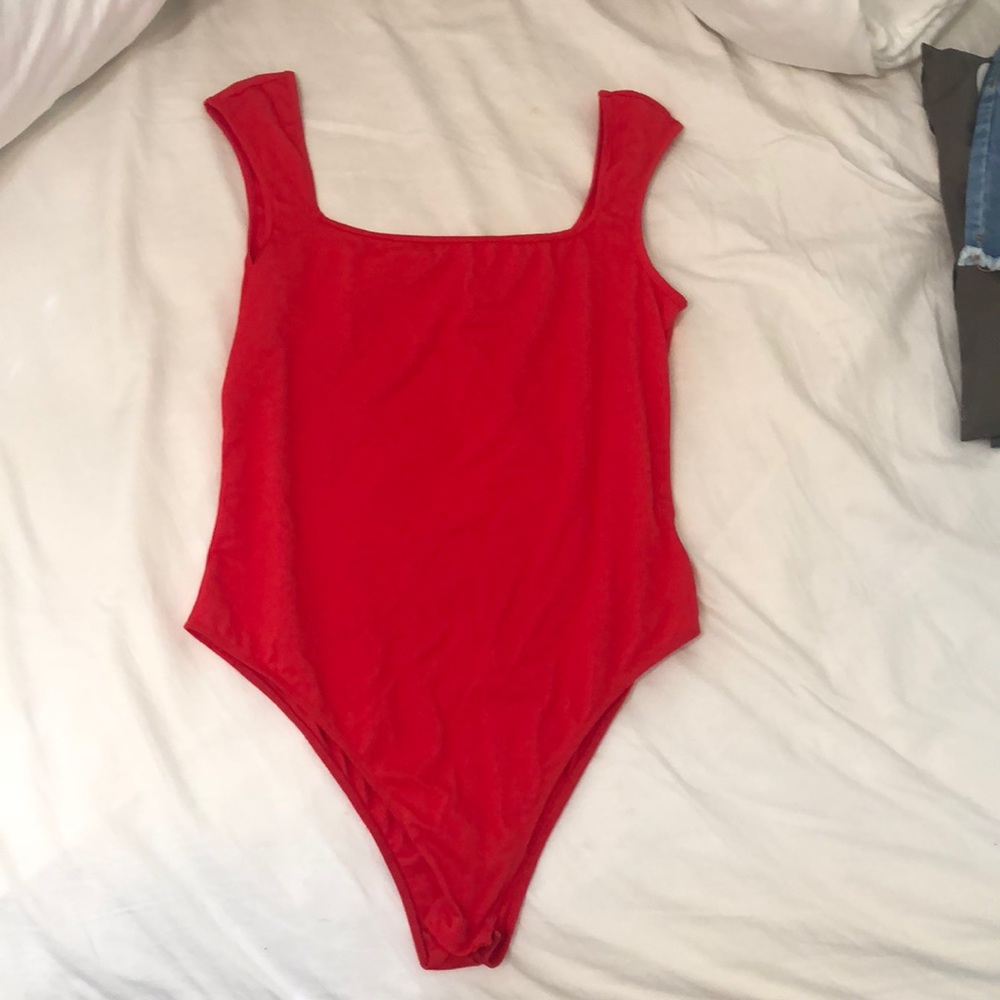 Red body suit - Picture 2 of 3
